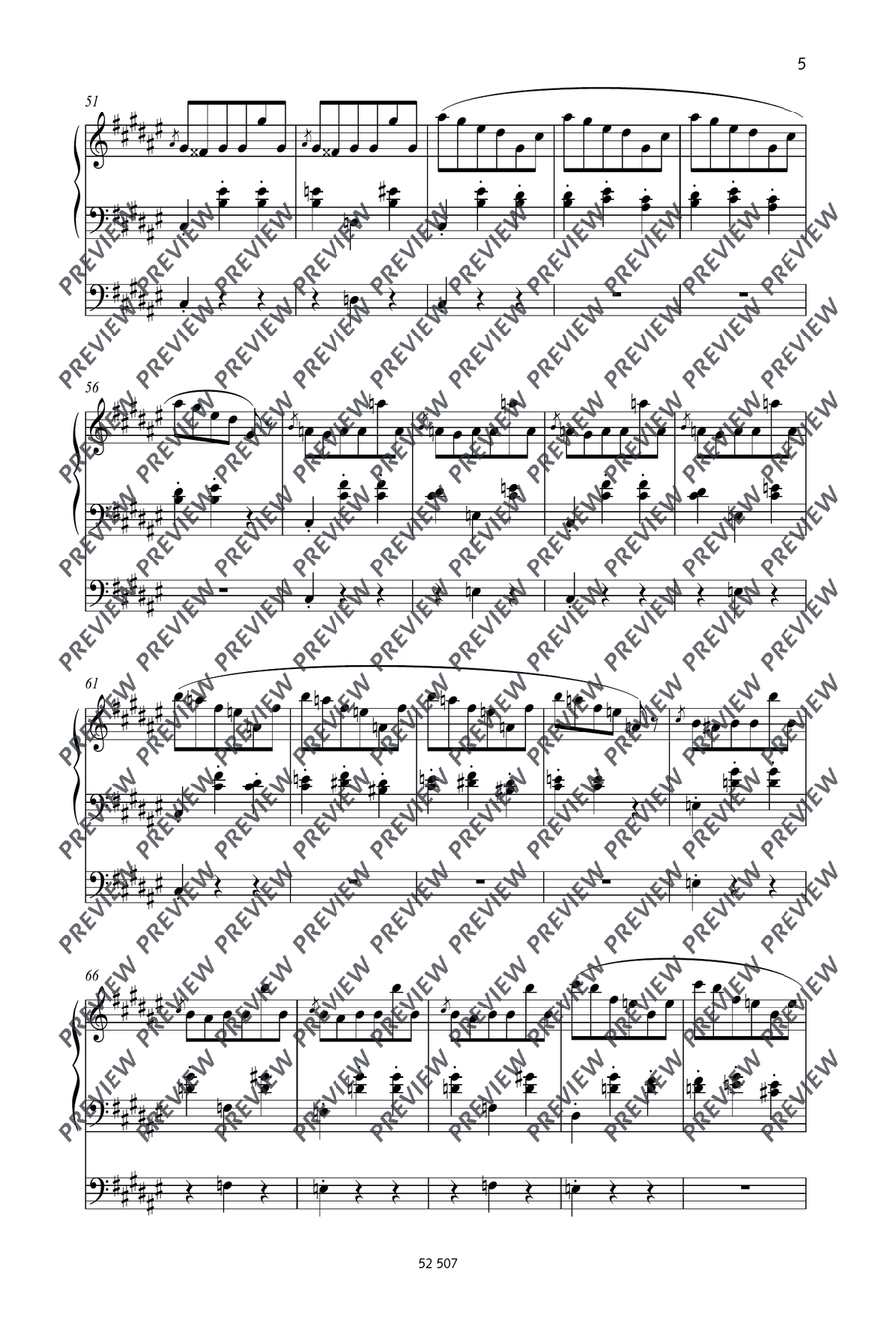 Valse oubliée No. 1 Organ scores gallery preview page 6