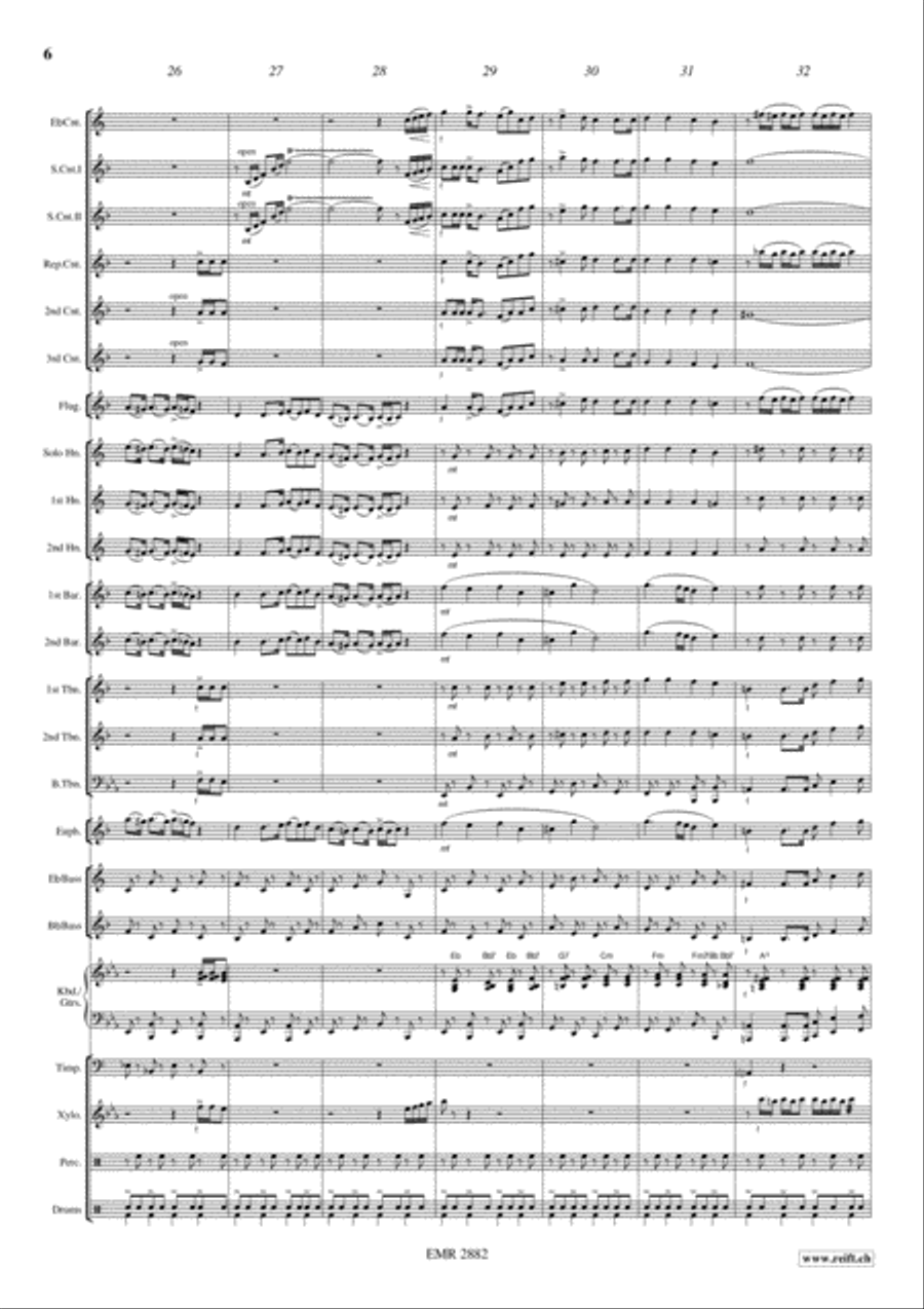 Battle Hymn Of The Republic Brass Band scores gallery preview page 7