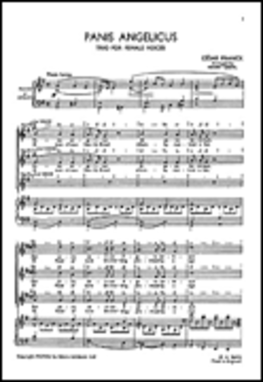 Cesar Franck: Panis Angelicus (SSA) SSA scores gallery preview page 1