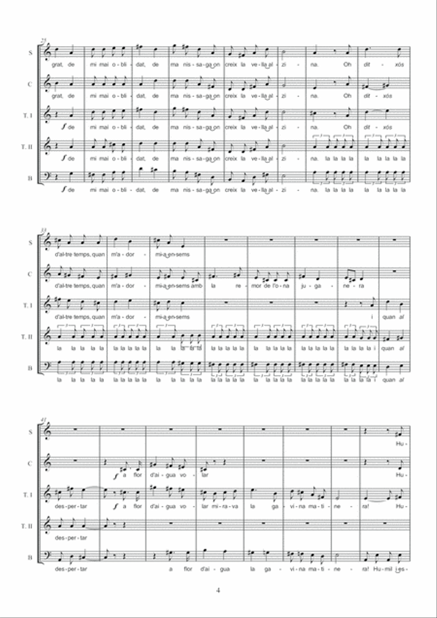 Al mar llatí 4-Part scores gallery preview page 6