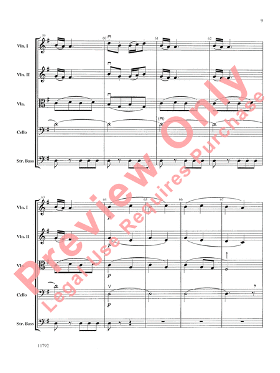 Symphony No. 9 String Orchestra scores gallery preview page 10