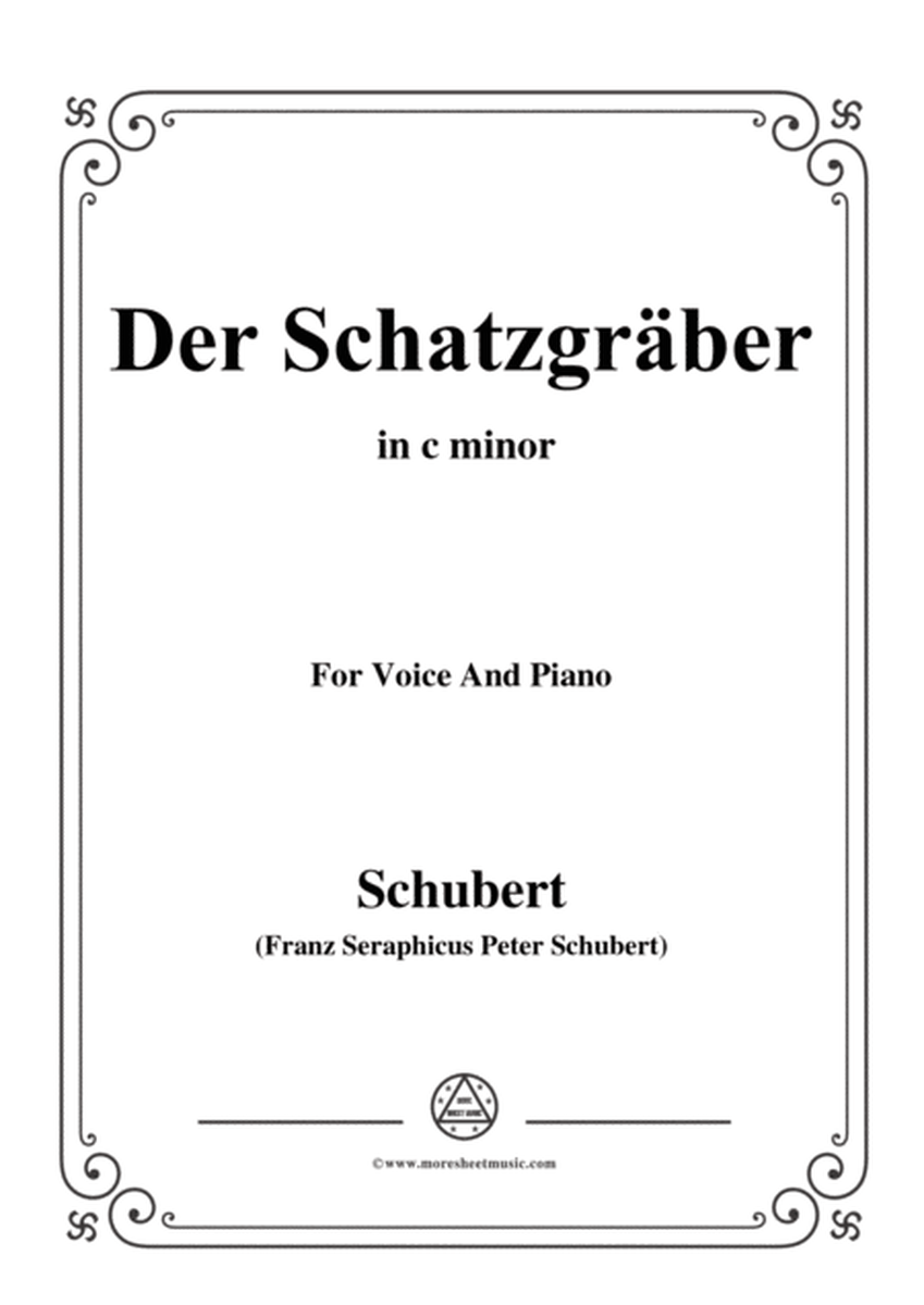 Schubert-Der Schatzgräber,in c minor,for voice and piano image number null