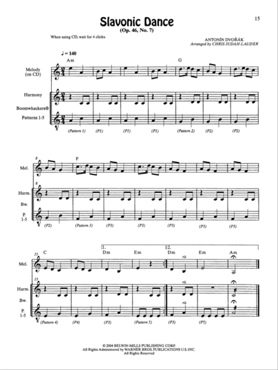 Boom Boom! Classics! For Boomwhackers Musical Tubes CD scores gallery preview page 3