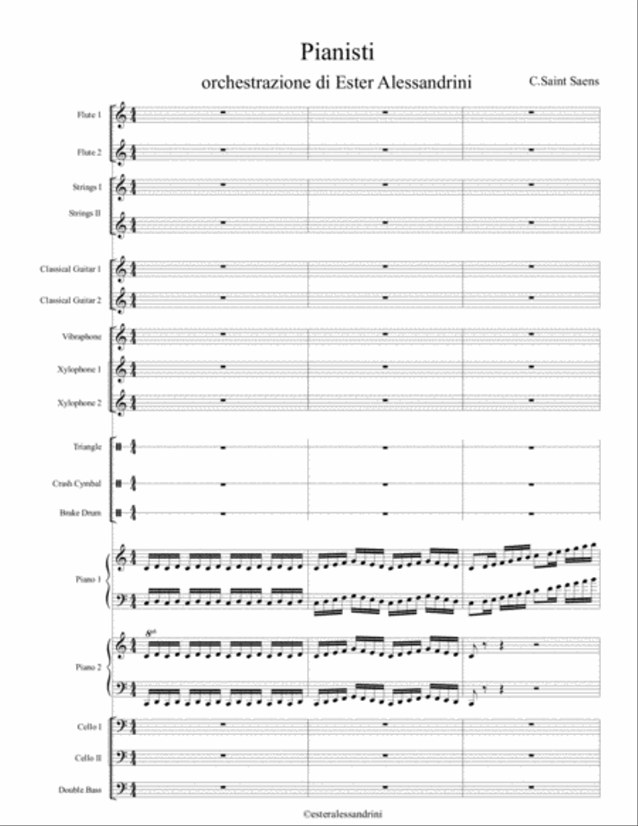 Pianists Large Ensemble scores gallery preview page 1