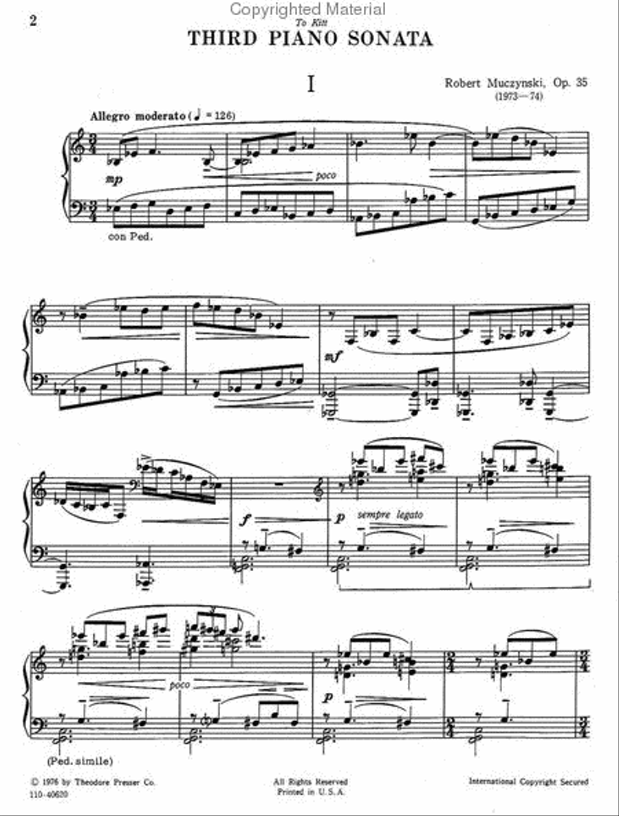 Third Piano Sonata Chamber Music scores gallery preview page 2
