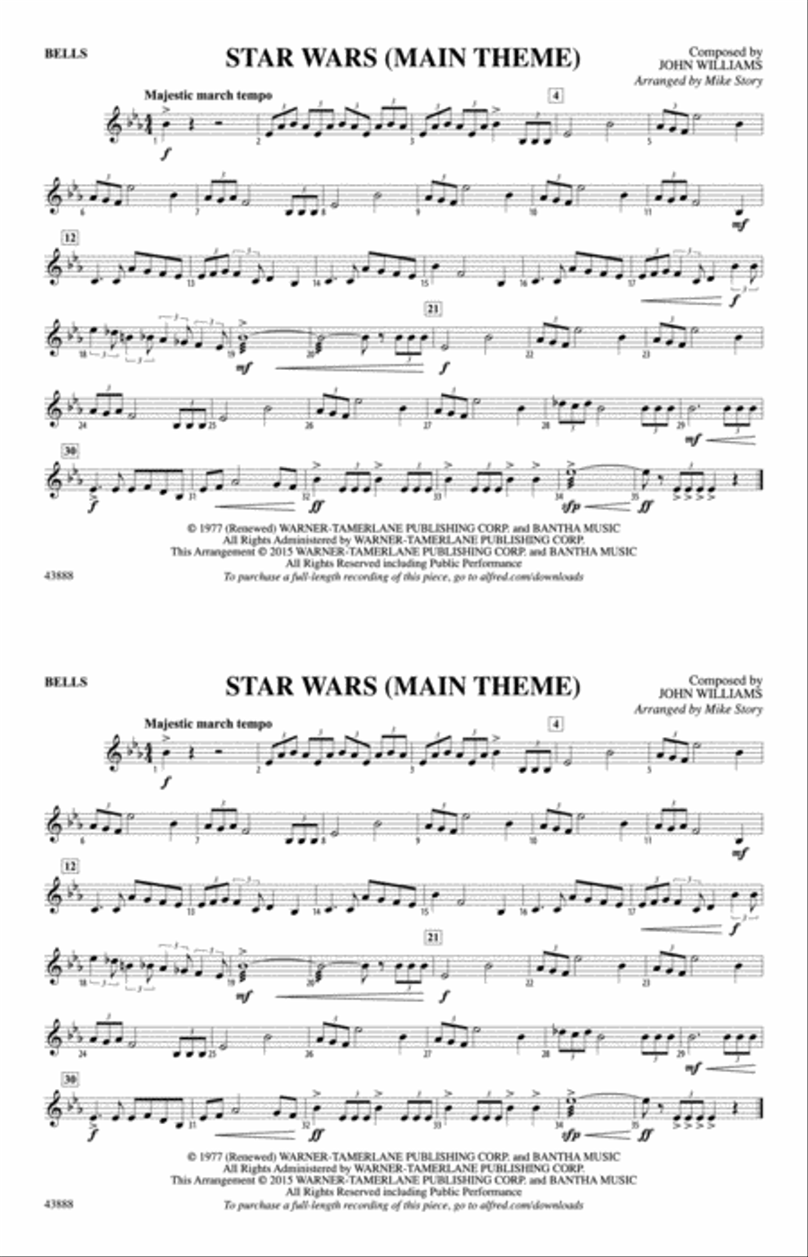 Book cover for Star Wars (Main Theme): Bells