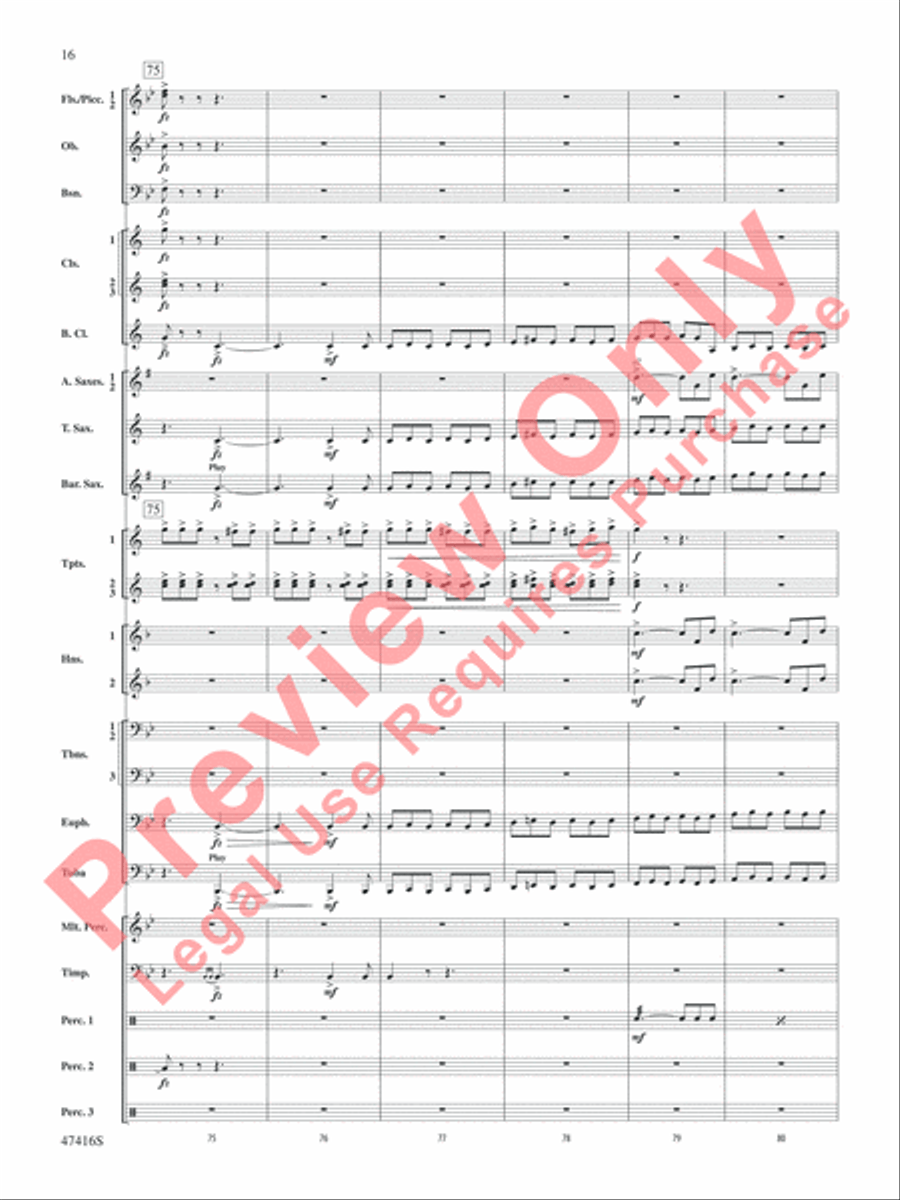 Rogue River Concert Band scores gallery preview page 17
