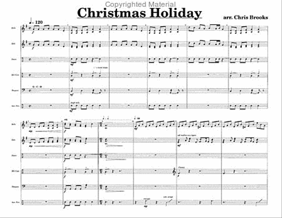 Christmas Holiday Christmas Holiday Percussion Ensemble scores gallery preview page 2