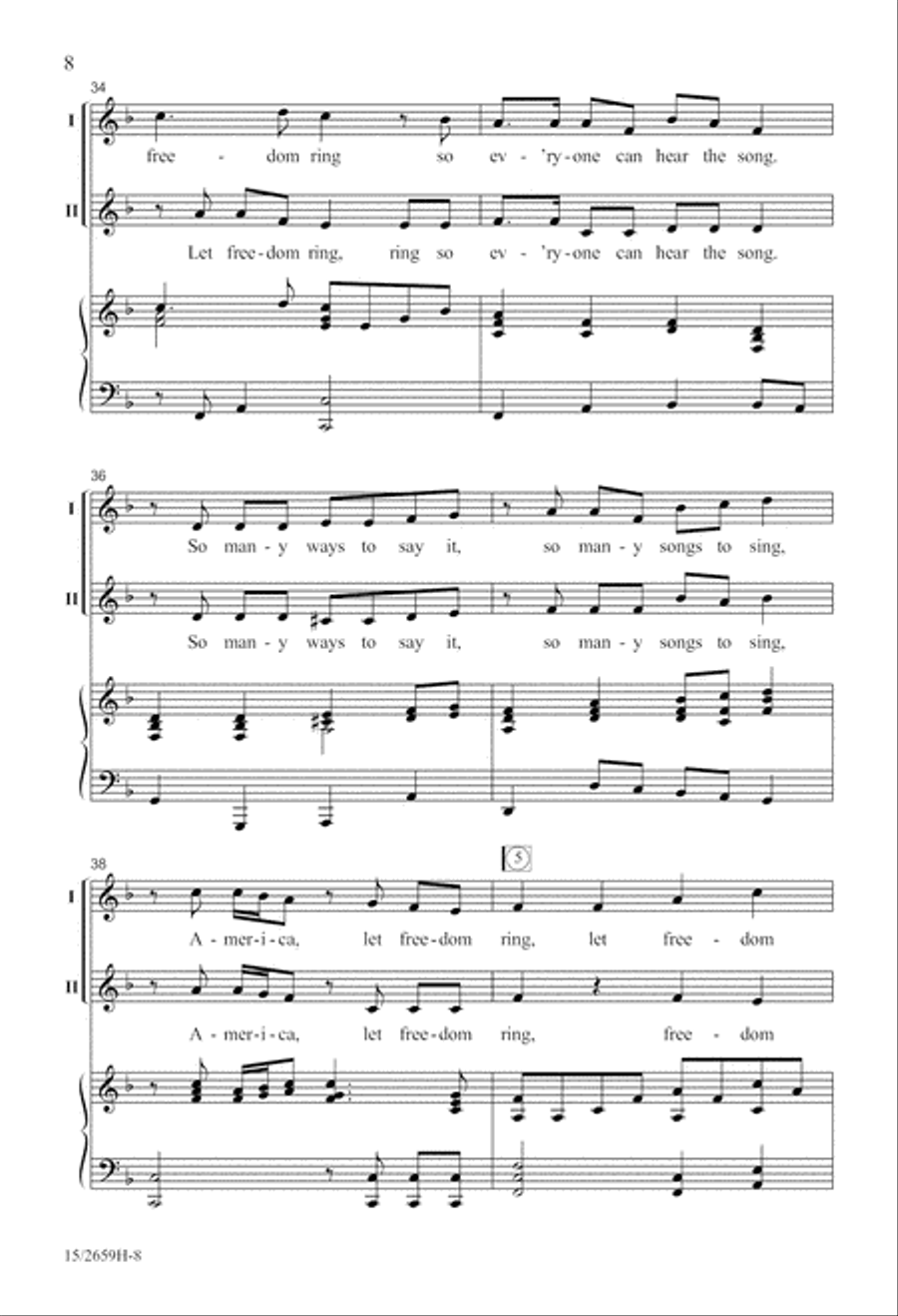 Let Freedom Ring! Let Freedom Ring! 2-Part scores gallery preview page 9