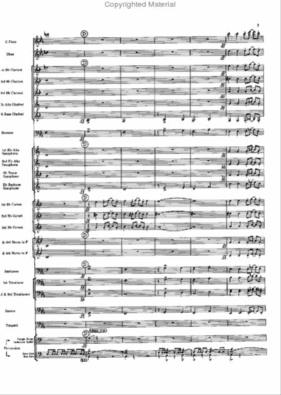 Short Prelude With Perspectives Concert Band scores gallery preview page 7