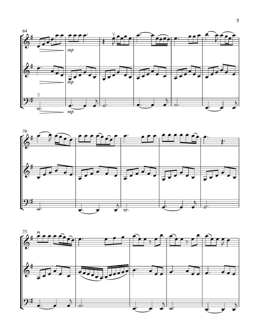Love On The Brain String Trio scores gallery preview page 5