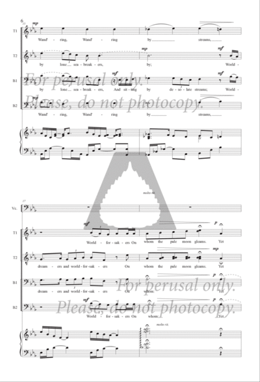 Music Makers, Dreamers of Dreams TTBB scores gallery preview page 6