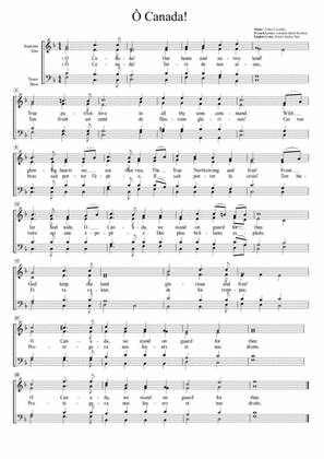 O Canada (Bilingual Version) for SATB Choir