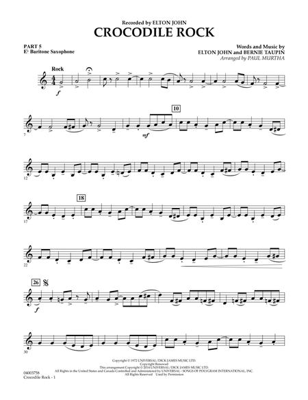 Crocodile Rock - Pt.5 - Eb Baritone Saxophone