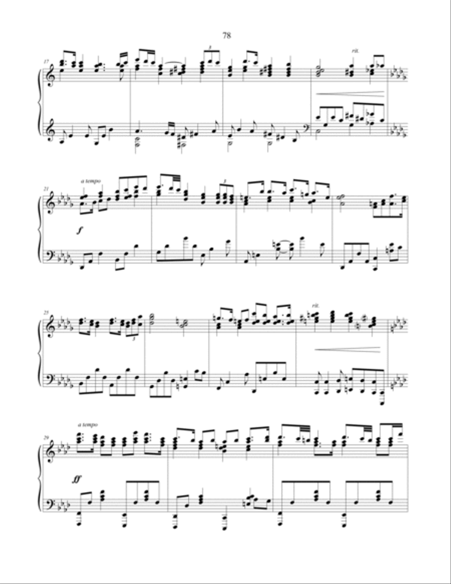 Wallaman Falls, piano solo Piano Solo scores gallery preview page 3