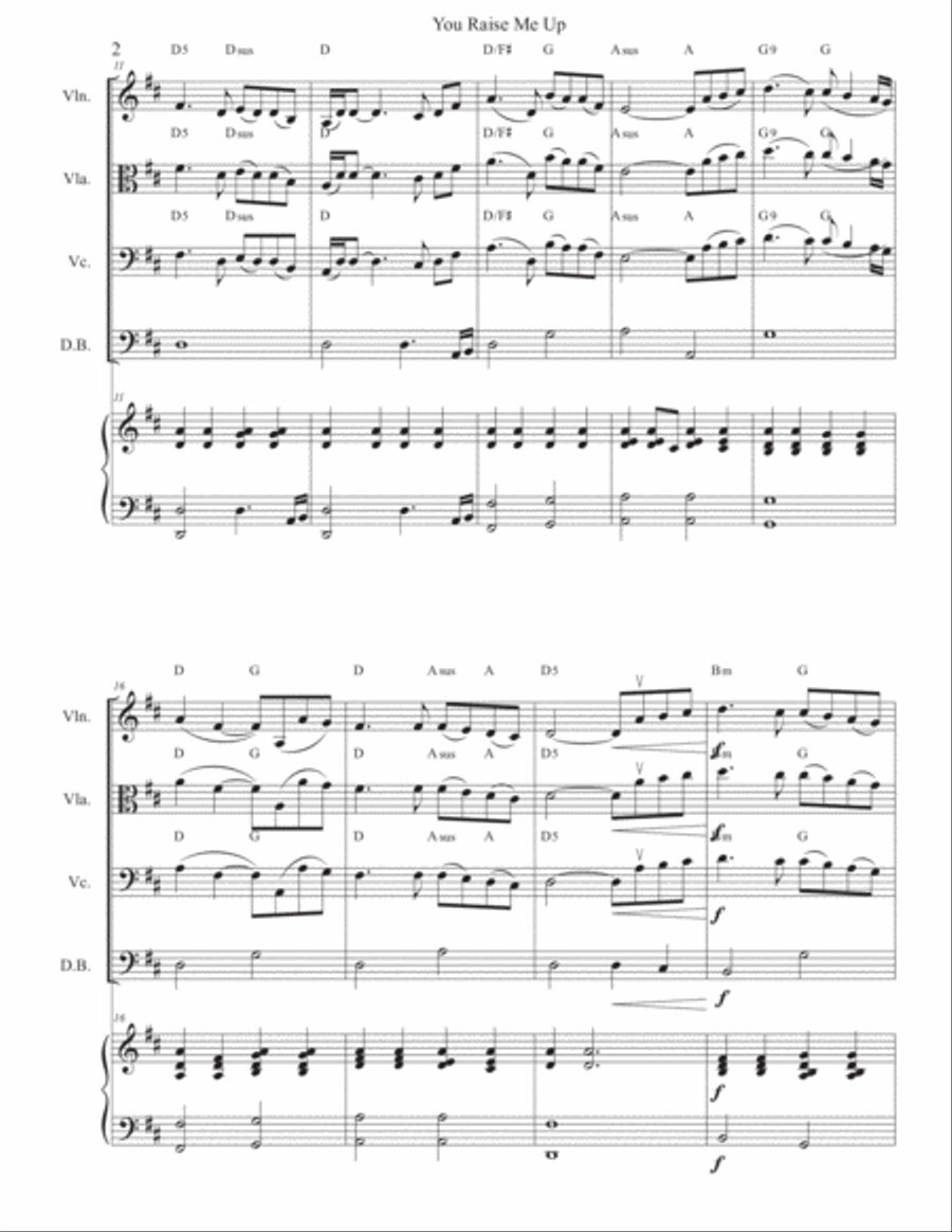 You Raise Me Up Cello scores gallery preview page 2