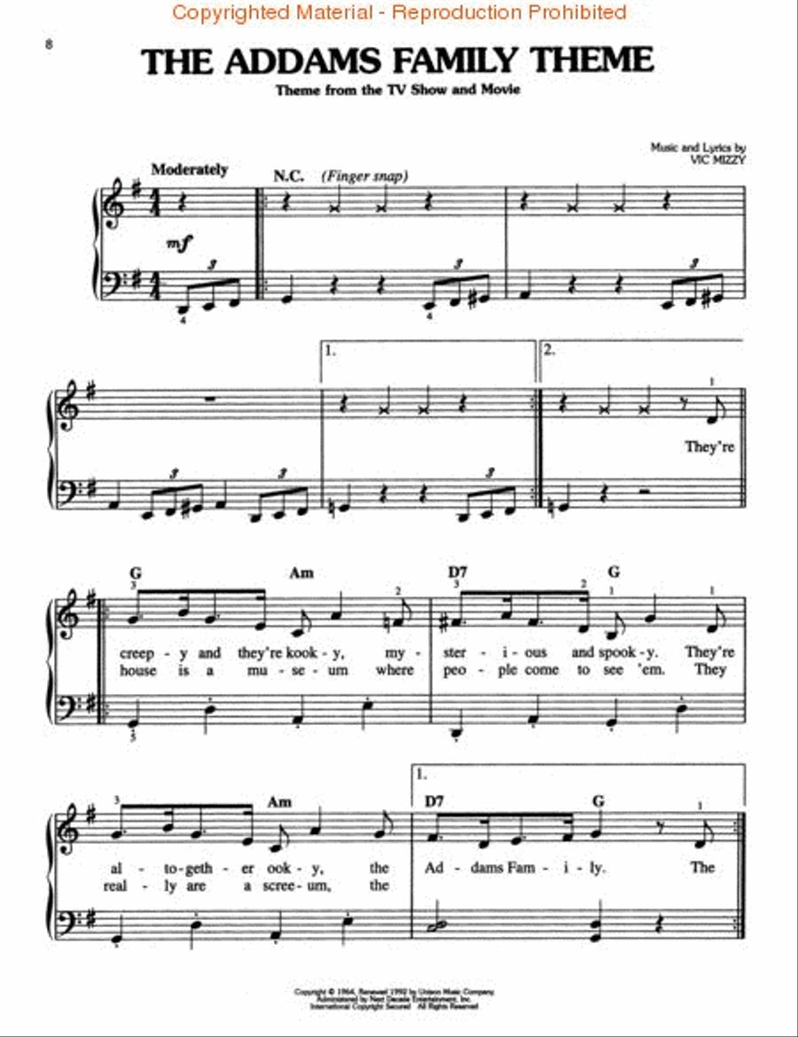 The Halloween Songbook – 2nd Edition Voice scores gallery preview page 2