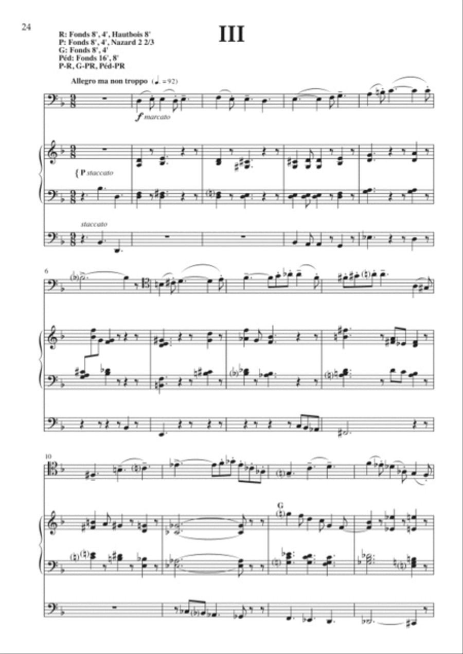 Sonata, Op. 60 Organ scores gallery preview page 4