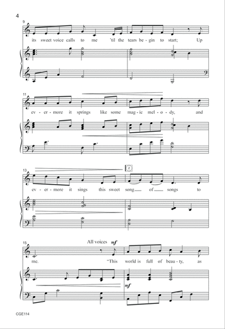 This World is Full of Beauty Choir scores gallery preview page 4
