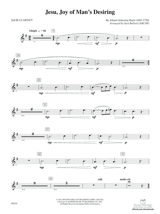 Jesu, Joy of Man's Desiring: 2nd B-flat Clarinet
