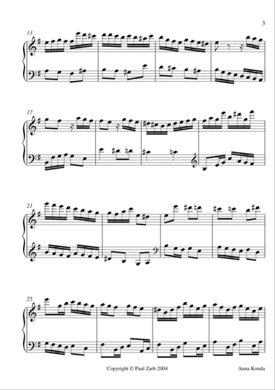 Anna Konda Anna Konda Piano Solo scores gallery preview page 3