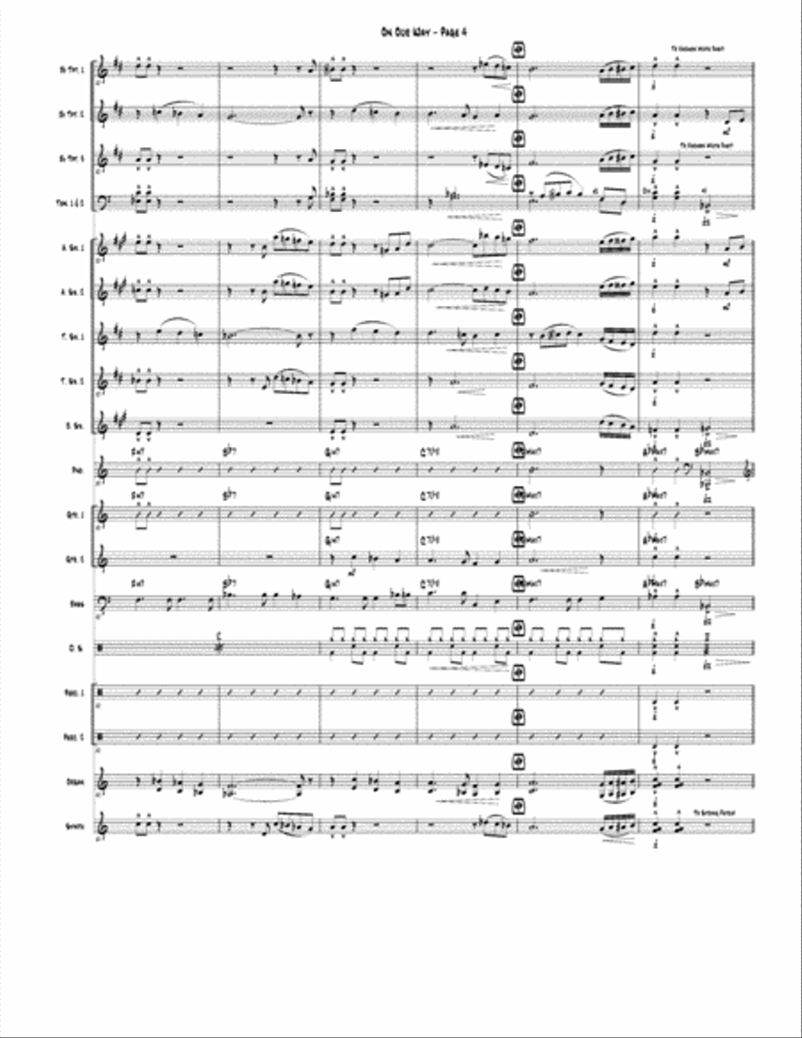On Our Way Jazz Ensemble scores gallery preview page 4