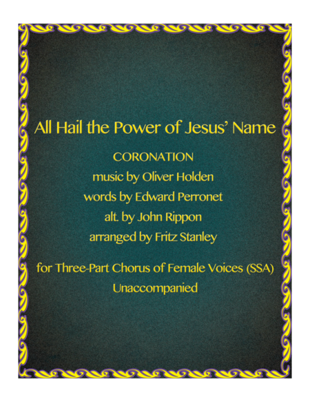 All Hail the Power of Jesus' Name - SSA A Cappella image number null
