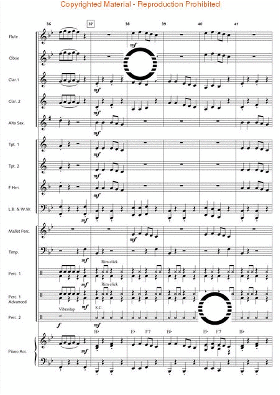 Penguin Promenade Concert Band scores gallery preview page 9