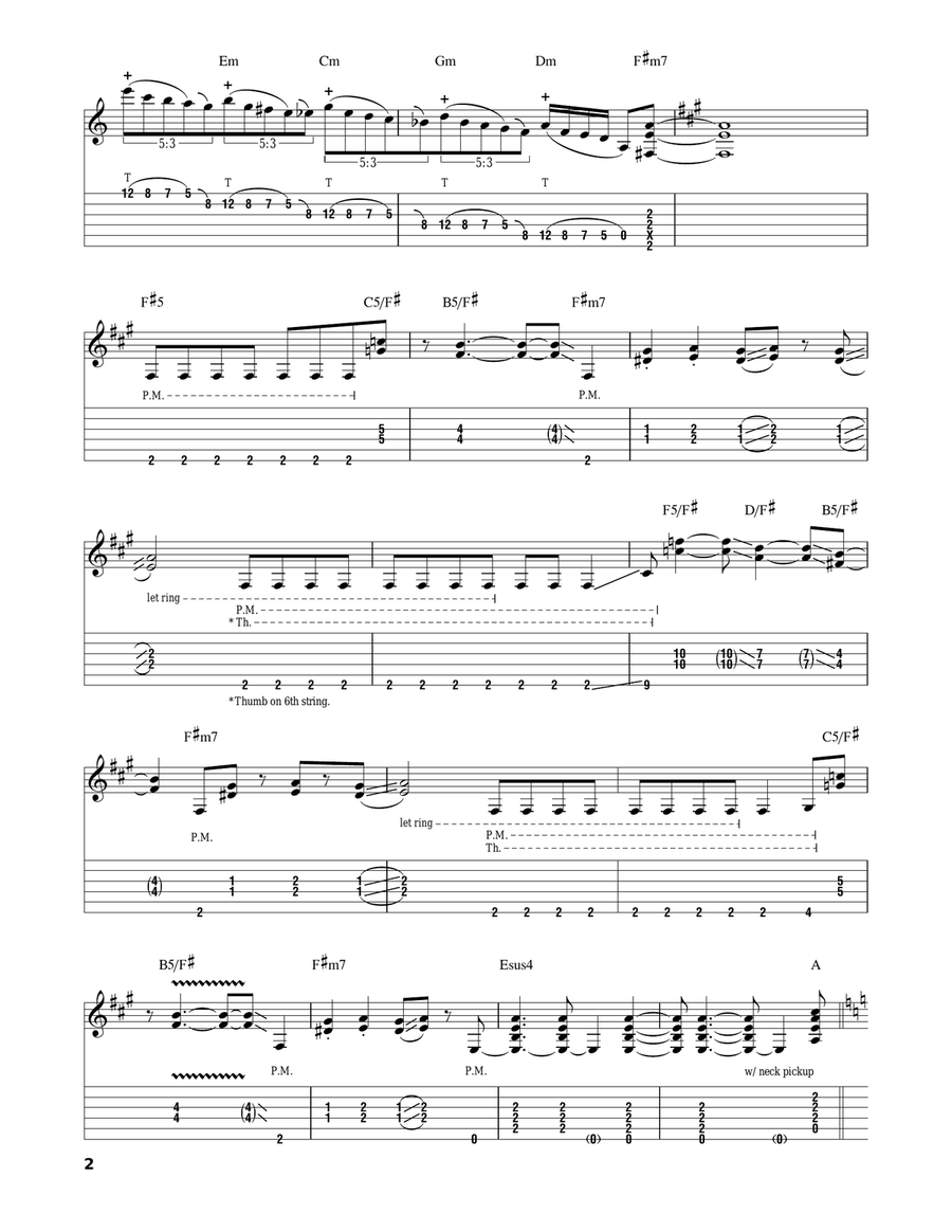 Hot For Teacher Acoustic Guitar scores gallery preview page 2