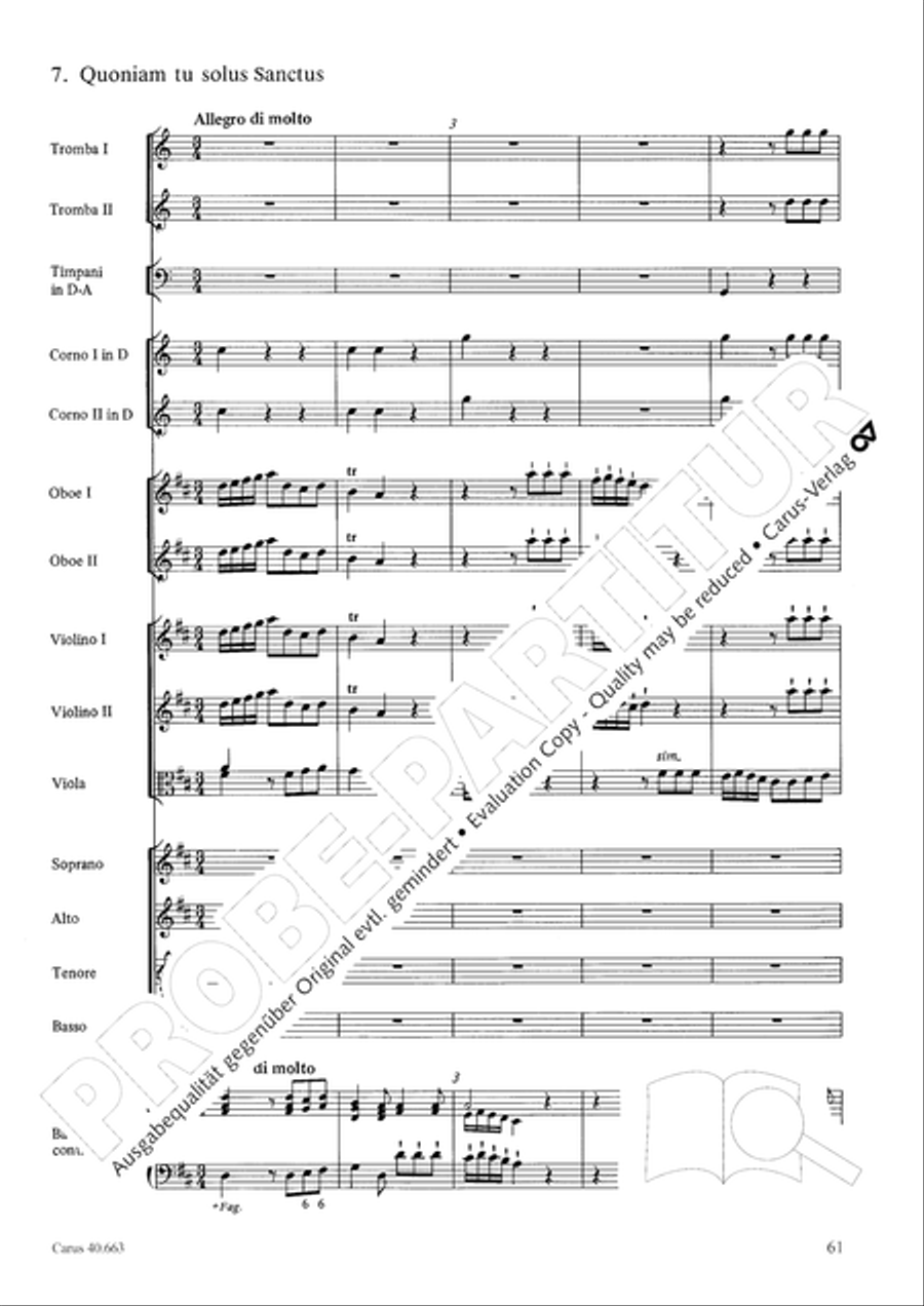Mass in D minor (Missa in d) ATB scores gallery preview page 77