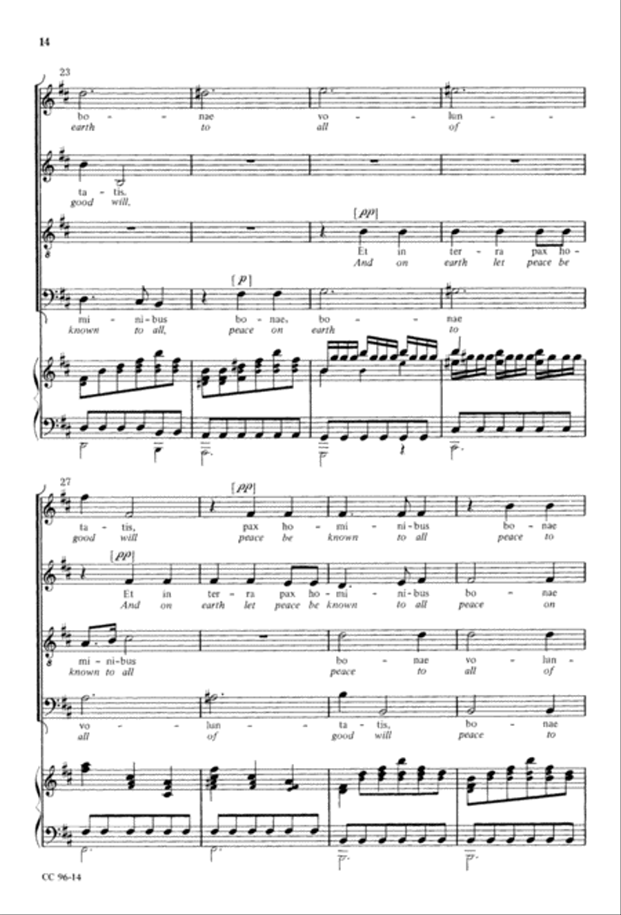 Gloria 4-Part scores gallery preview page 15