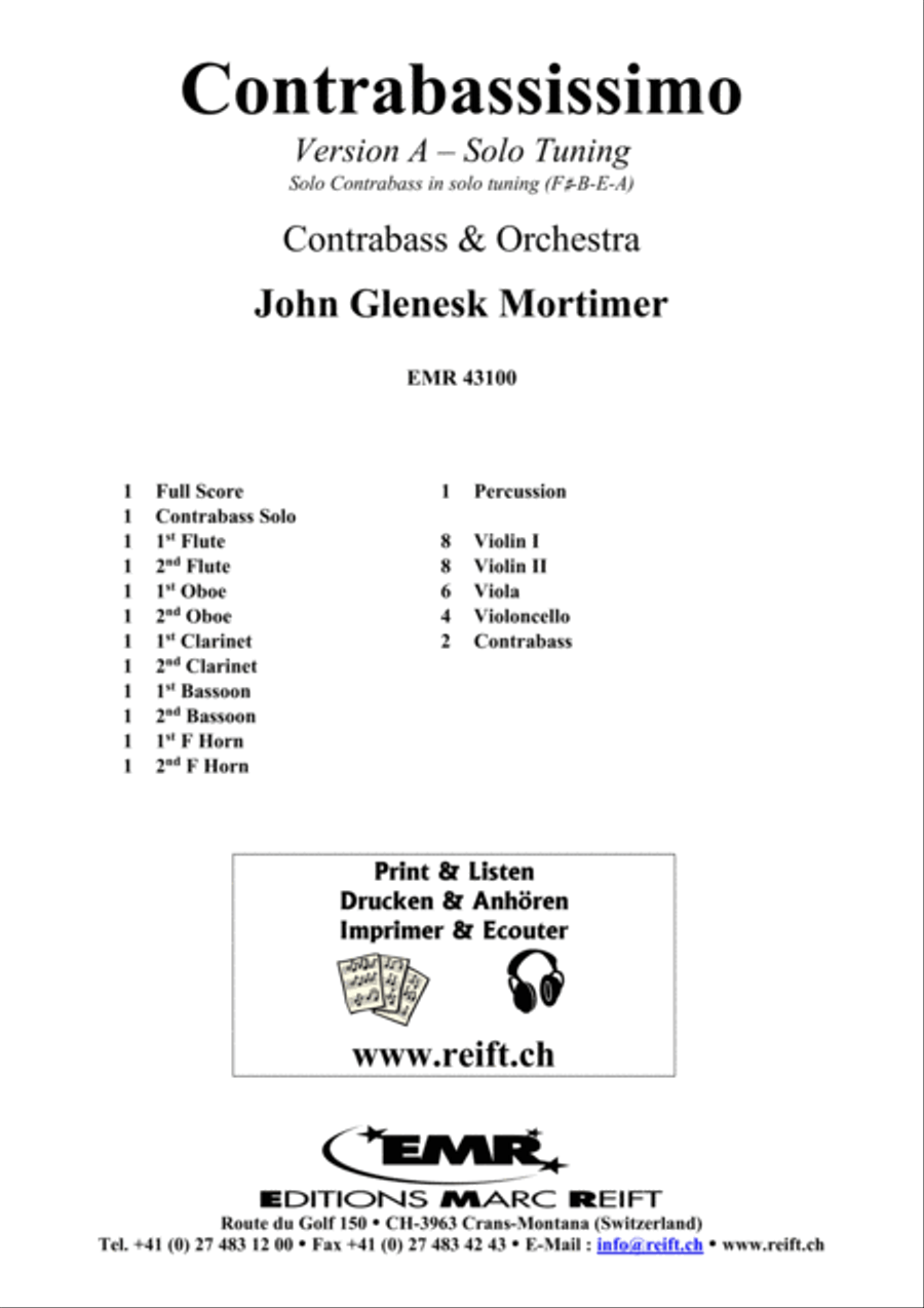 Contrabassissimo Orchestra scores gallery preview page 2