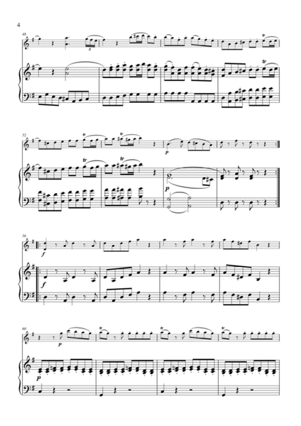 Eine Kleine Nachtmusik (for violin and piano/keyboard) image number null