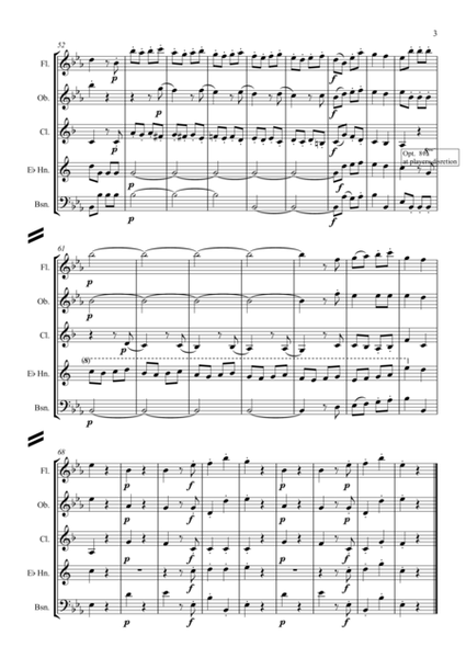 Mozart: Divertimento No.12 in Eb K252 Mvt.IV Presto assai - wind quintet image number null