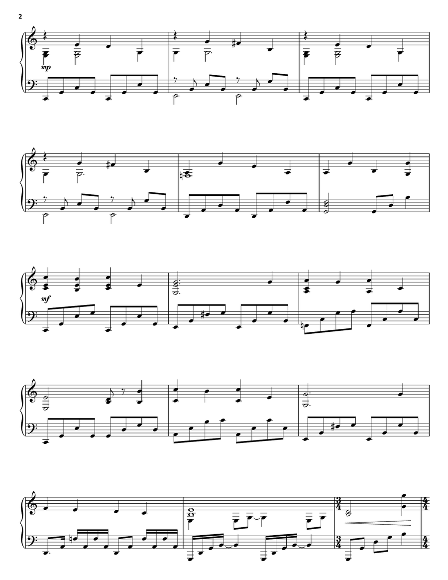 Tennessee Tennessee Piano Solo scores gallery preview page 2