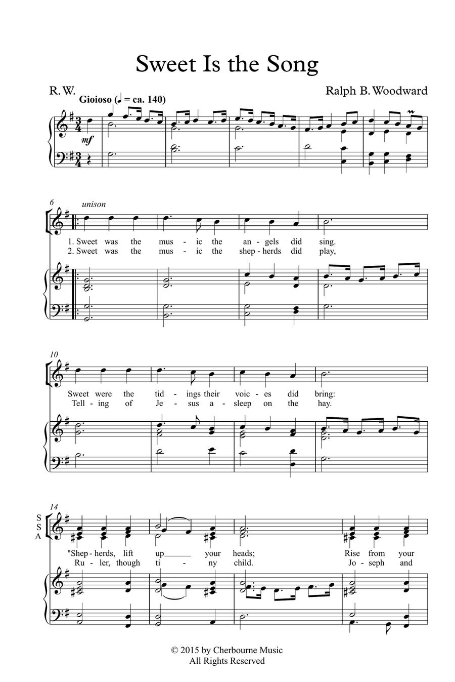 Sweet Is the Song SSA scores gallery preview page 2