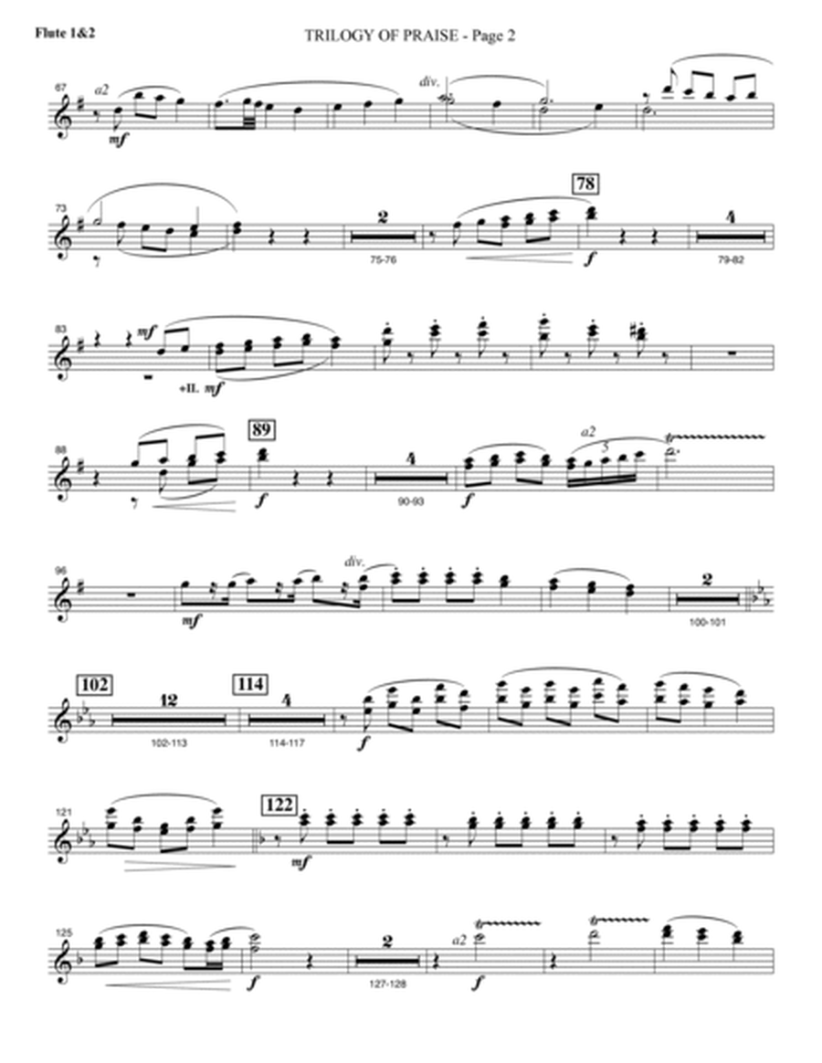 Trilogy Of Praise - Flute 1 & 2