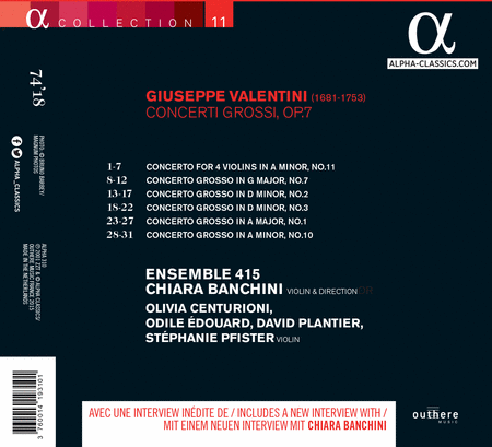 Valentini: Concerti Grossi, Op. 7 image number null