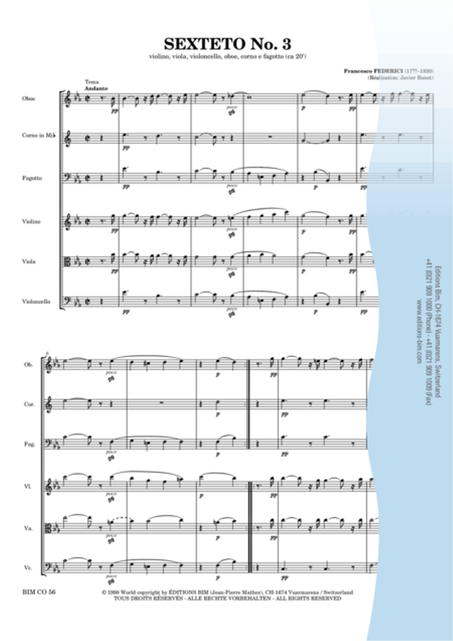 Sesteto No 3 Bassoon scores gallery preview page 2