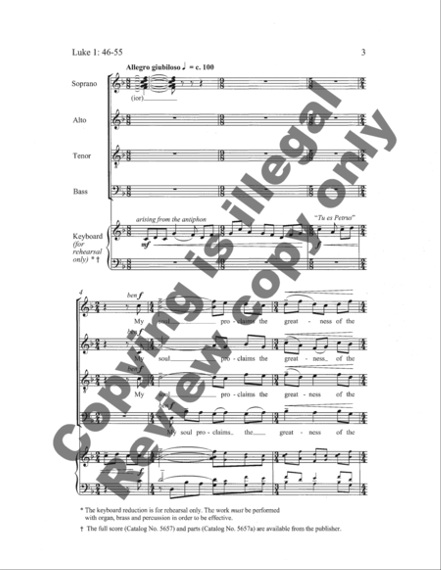 Magnificat Magnificat 4-Part scores gallery preview page 23