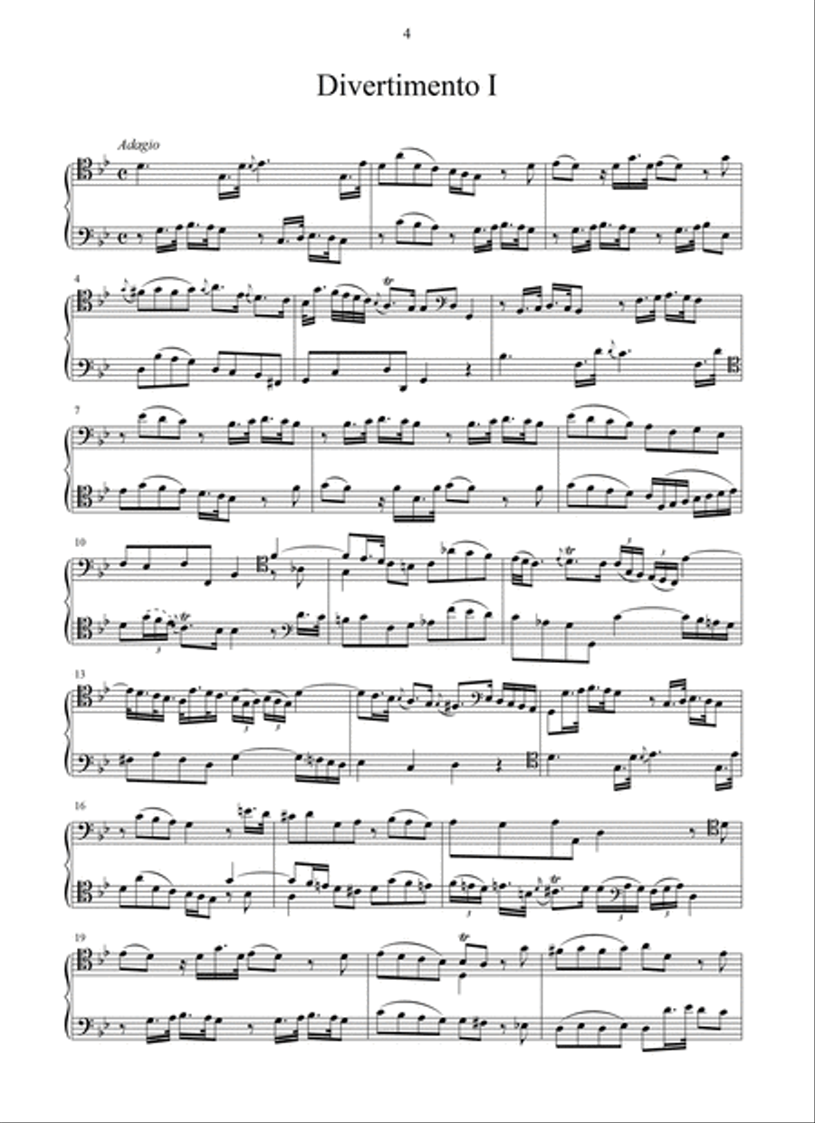 6 Lessons or Divertiments op.4 (London, [1761]) Cello scores gallery preview page 2