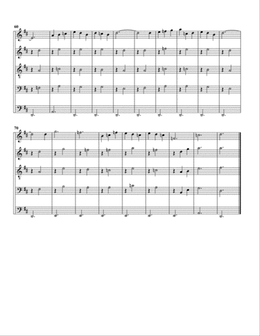 Gymnopédie no 1 (arrangement for 5 recorders)