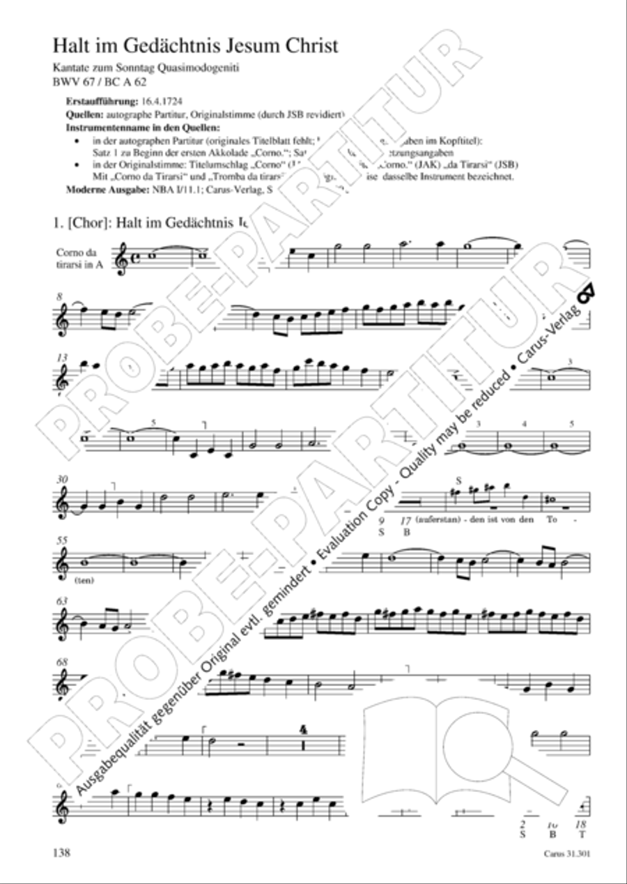 Bach for Brass 1: Cantatas I Voice scores gallery preview page 147