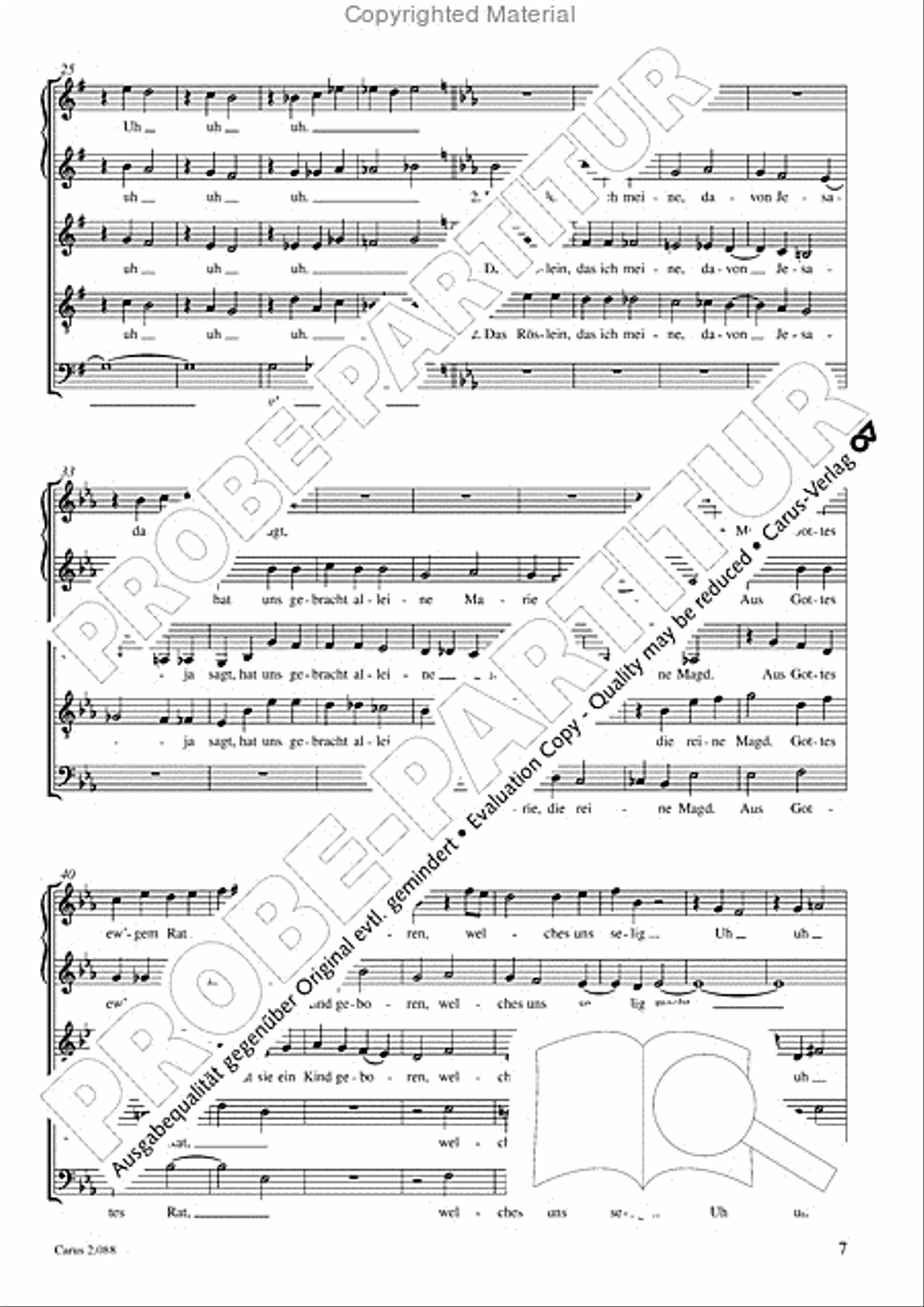 Calmus Christmas Carols Choir scores gallery preview page 8