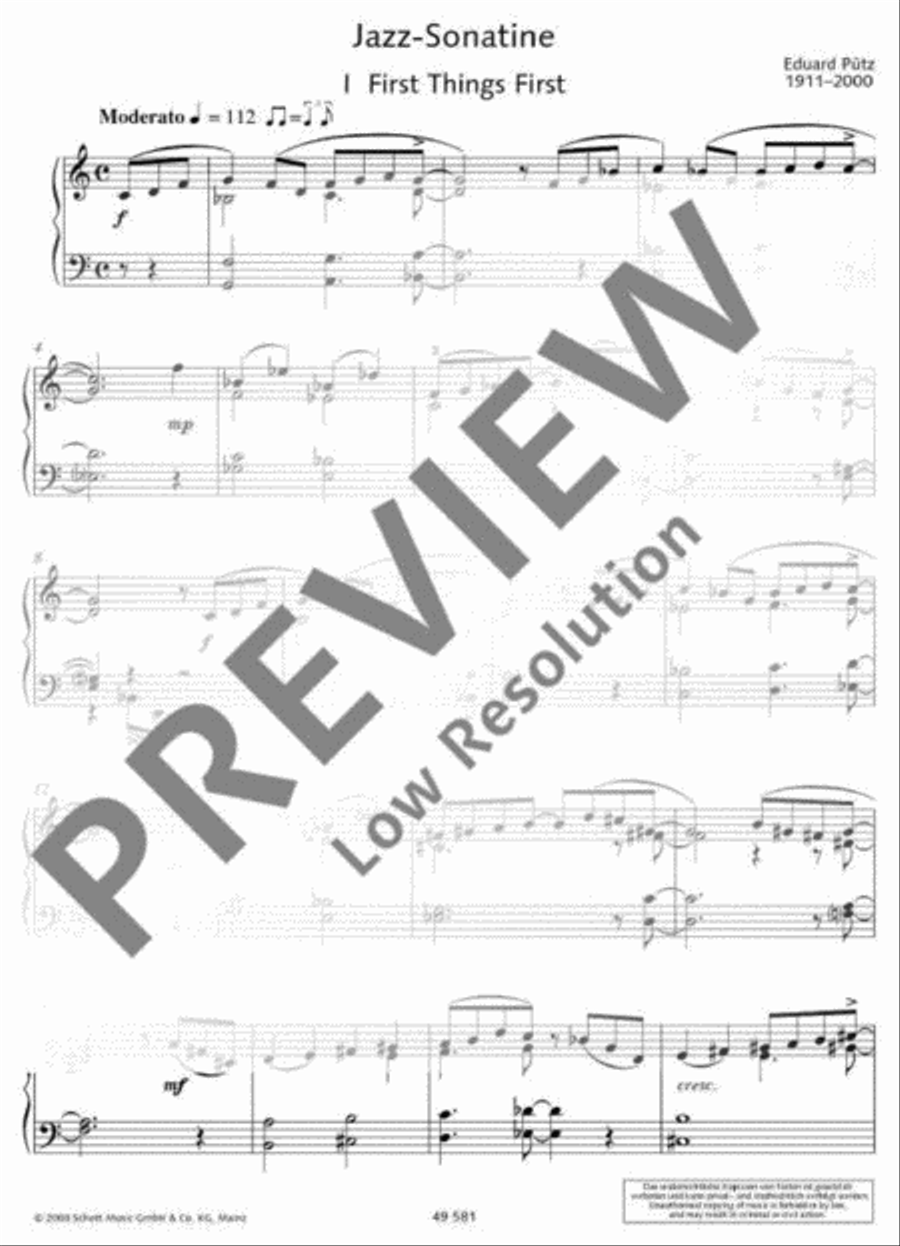Jazz Sonatina Piano Solo scores gallery preview page 3