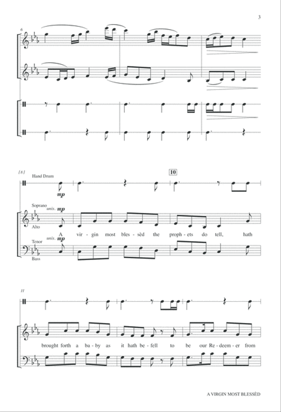 A Virgin Most Blessed 4-Part scores gallery preview page 3