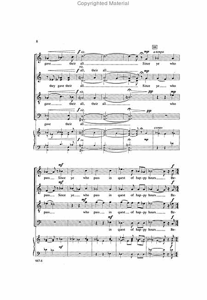 Peace - SATB Octavo image number null