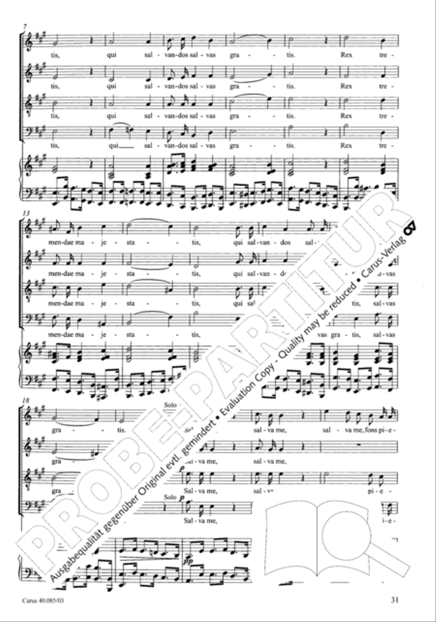 Missa pro defunctis Missa pro defunctis 4-Part scores gallery preview page 32