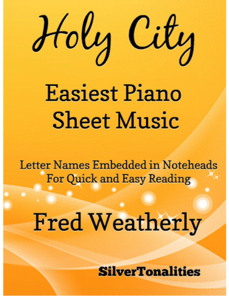 Holy City Easiest Piano Sheet Music