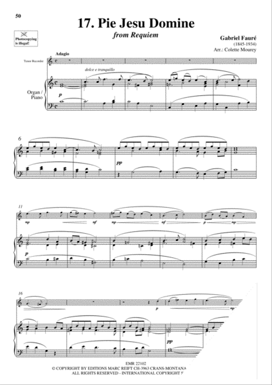 20 Greatest Meditations Tenor Recorder scores gallery preview page 19